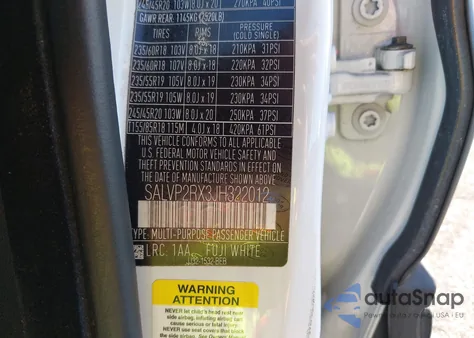 2018 Land Rover Range Rover Evoque Se/Se Premium из США, поврежденный, VIN SALVP2RX3JH322012